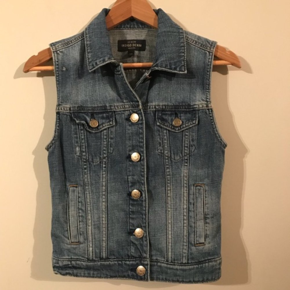 J.Crew Indigo Denim Vest